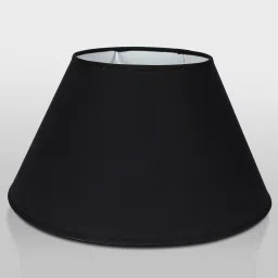 kapoor lampshades Bling Black Cottan Fabric Solid Lampshade image 1