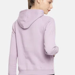 roadster Women Full Sleeve Solid Hooded Sweatshirt image 5