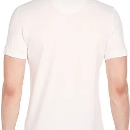 u.s. polo assn. Men Printed Polo Neck Pure Cotton White T-Shirt image 5
