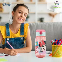 disney Minnie Sippy Bottle for Kids | BPA Free 510 ml Water Bottle image 5