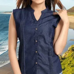 houseofcommon Women Regular Fit Solid Button Down Collar Casual Shirt-picture-39