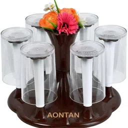 Stylish Glass and Spoon Organiser for Glasses and Cutlery Glass Stand Made Virgin Plastic Plastic Glass Holder-image-16