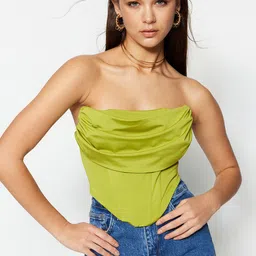 Trendyol Ruched Strapless Corset Crop Top-picture-19