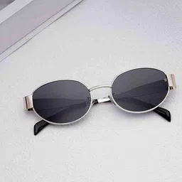ossum Toughened Glass Lens Oval Sunglasses (Free Size) image 2