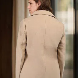 chemistry Polyester Solid Coat For Women image 4