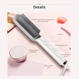 TOT Hair Straightener Electric Comb Brush For Women's With 45 Watt HC07 Hair Straightener image 4