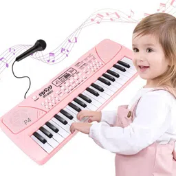 just97 37 Key Piano Keyboard Toy for Kids P34 37 Key Piano Keyboard with Mic & Charger P34 Analog Portable Keyboard-picture-24
