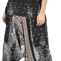 fusfus Printed Rayon, Cotton Women Harem Pants image 3