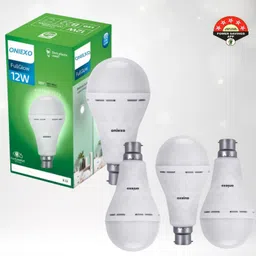 oniexo Pack of 4-Premium Quality 12W Rechargeable LED Emergency Bulb for Everyday Use 4 hrs Bulb Emergency Light-picture-11