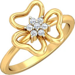avsar AVR693YB 14kt Cubic Zirconia Yellow Gold ring-image-36