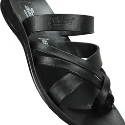paragon Men PUK2205G Men's Slip-on Black Sandals for Men | Comfortable Sole & Durable Sandal image 2