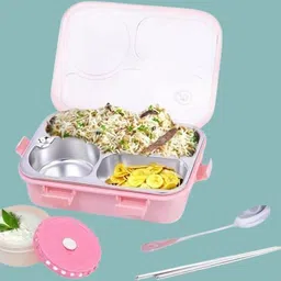 kello Stainless Steel Airtight Leak Proof Tiffin Box with Mini Container Inside K10 3 Containers Lunch Box-picture-21
