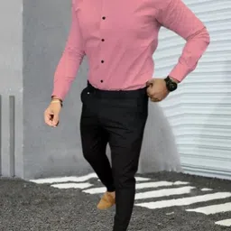 black deer Men Linen Blend Shirt Pant Set-picture-24