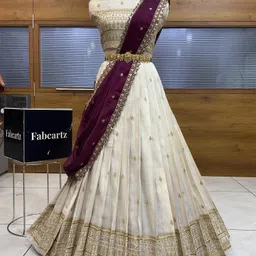 payu Self Design Semi Stitched Lehenga Choli-picture-10