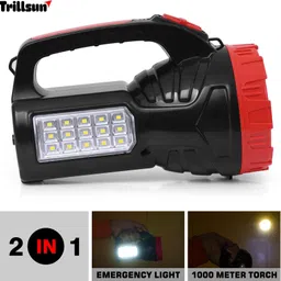 trillsun Rechargeable 2 in 1 Long Range Search Torch With Table Desk Lantern Floor Lamp Torch image 2