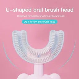 oblivion Baby Bear U-Shaped Toothbrush with Soft Silicone Brush Head | Soft Toothbrush image 3