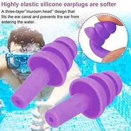 silicon earplugs 1 Pair soft silicone Ear Plug image 3