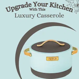 flipkart smartbuy Double Wall PU Insulated Hot Pot Inner Steel & Outer Plastic Premium Serve Casserole image 4