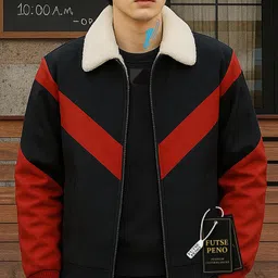 futse peno Men Colorblock Casual Jacket-picture-24