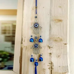global reach Hamsa Hand Evil Eye Wind Chimes Gives Protection in your Home, Balcony & Garden Steel Windchime image 3