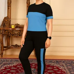 linsor fashion Striped Women Track Suit image 1