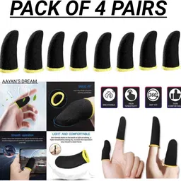 aayans dream Pubg Anti-Slip thumb sleeve pack of 4 pair Finger Sleeve Finger Sleeve-picture-28