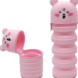 shree shyam Cartoon Teddy Art Artificial Leather Pencil Box image 1