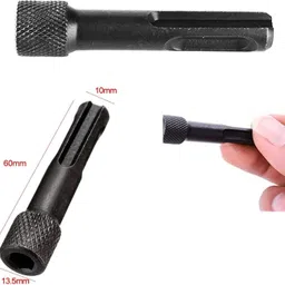 dytools Sds Plus Socket Adapter Magnetic Bit 1/4" (6.35mm) Hex Shank Screwdriver Bit Holder Hex Bit Converter for SDS image 4