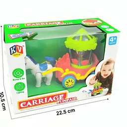 sabirat Kids Carriage Funfair With Flashing Light & Sound Errects, Bump & Go To image 4