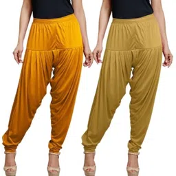 afra Cotton Blend Solid Patiala-picture-33