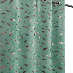 drape and decor 213.36 cm (7 ft) Door Velvet Room Darkening Curtain (Pack Of 2)-picture-11