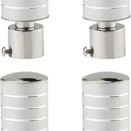 spotbia Silver Curtain Knobs, Rod Rail Bracket Metal-picture-10