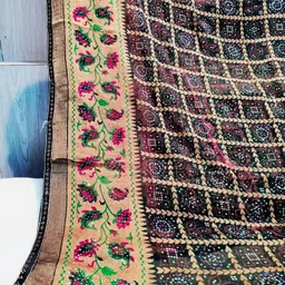 madhur milan Printed, Floral Print Bollywood Viscose Rayon, Chiffon Saree-picture-12