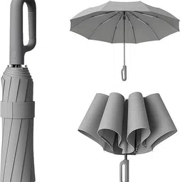 tazomi UV protection outside down design 3-fold Automatic Open Travel Umbrella image 1