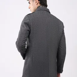 monte carlo Blended Self Design Coat For Men image 4