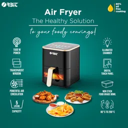 orbit Digital One-Touch Display, 1500W with Multi-Cook Functions Air Fryer image 5