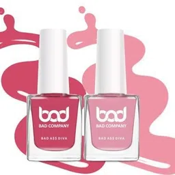 bad company No Toxin Nail Lacquer Pinks Combo Pack of 2 (10mlX2) Pinks2 image 3