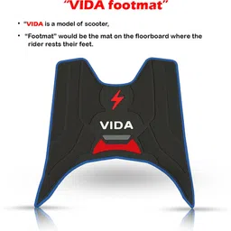 autoladders Scooter Scooty Mat Two Wheeler Floor Foot Mat for Vida Hero Two Wheeler Mat image 2