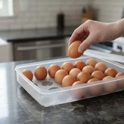 24 Grid BPA Free Plastic Egg Tray Storage Box-image-55
