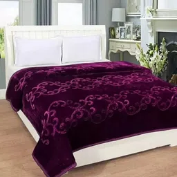 Solid Single Mink Blanket for Heavy Winter-image-10