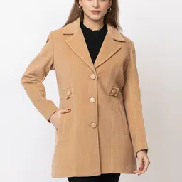 lady leaf Acrylic Solid Coat For Women-picture-22