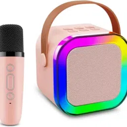 mahadev Toy Speaker with Mini Wireless Karaoke Mic, RGB Lights with Changing Modes,-picture-23