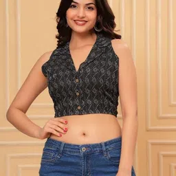 V-Neck Women Blouse-image-2