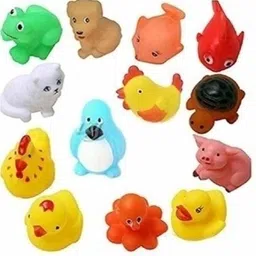 khatushyam Baby bath chu chu toys 12 piss set multicolour cractor toys chu chu toys Rattle-picture-18