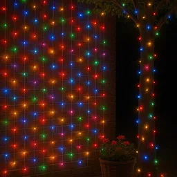 uk international 350 LEDs 98 m Multicolor Flickering, Color Changing, Steady Bulb Rice Lights image 4