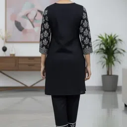 subhan clothing Women Wool Ethnic Top Pant Set image 2