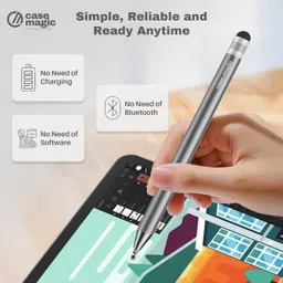 Case-Magic 2-in-1 Universal Stylus Pen with Fine Point Disc and Rubber Fiber Tip Stylus image 5
