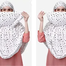 Printed Rayon Women White Scarf-image-54