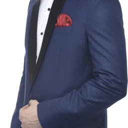 favoroski Men Solid Single Breasted Party Blazer image 3