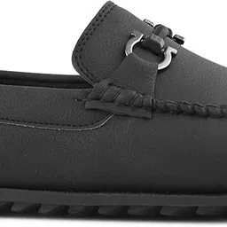 Provogue Men Black Faux Leather Casual Slip On Loafers Loafers For Men image 5